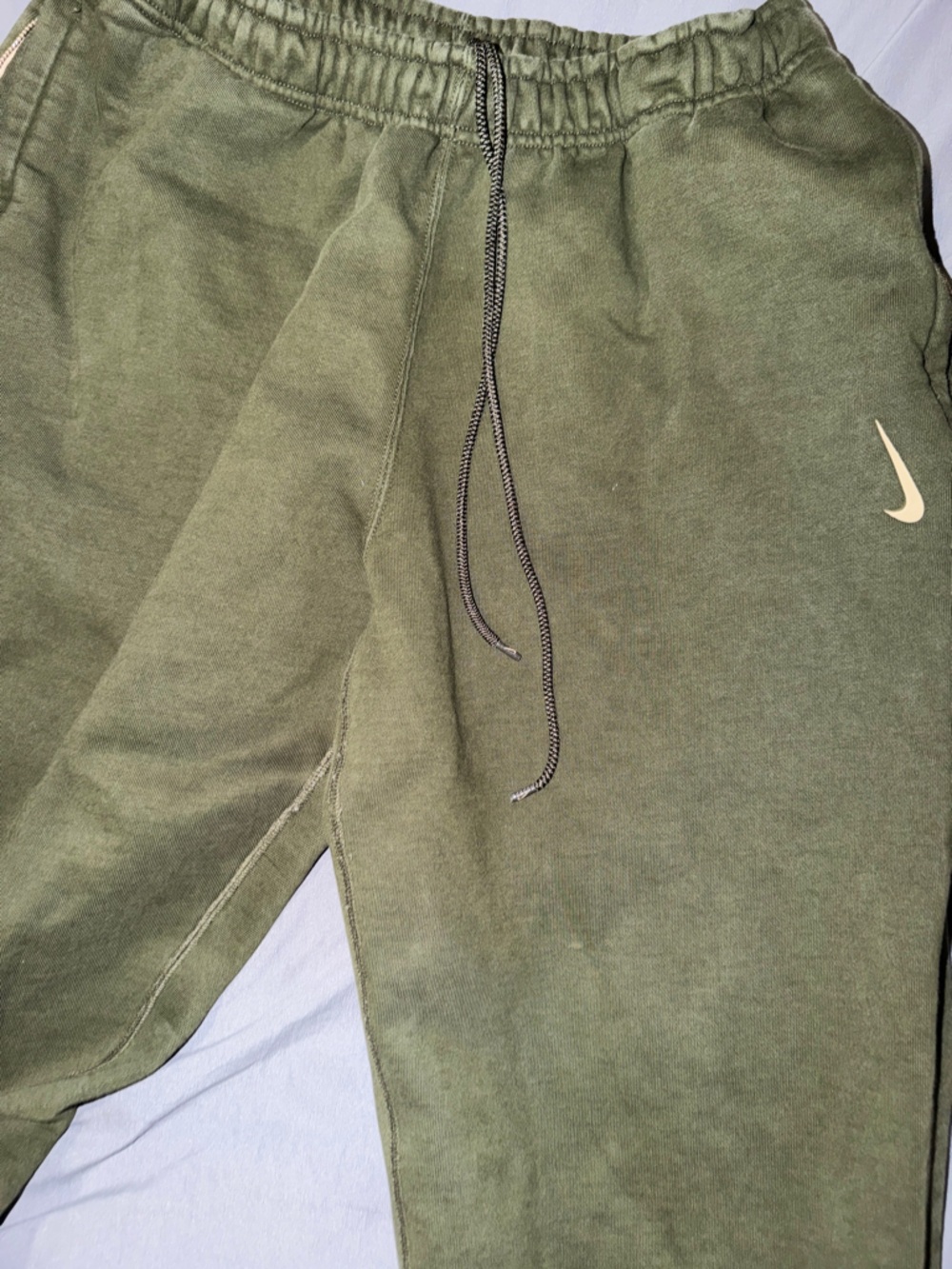 Nike Dark Olive Green Swoosh Joggers - Picture 5 of 7